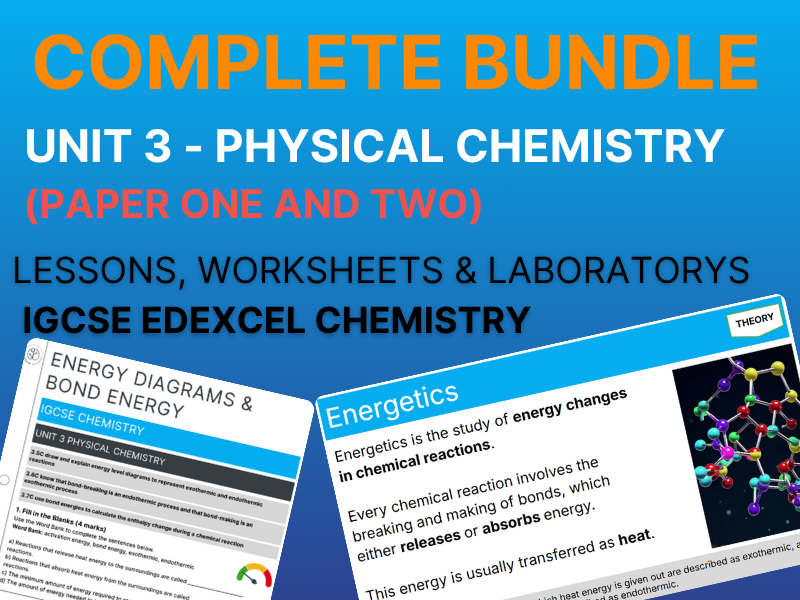 Edexcel IGCSE Chemistry – Unit 3 Complete Bundle (Paper 1 & 2)