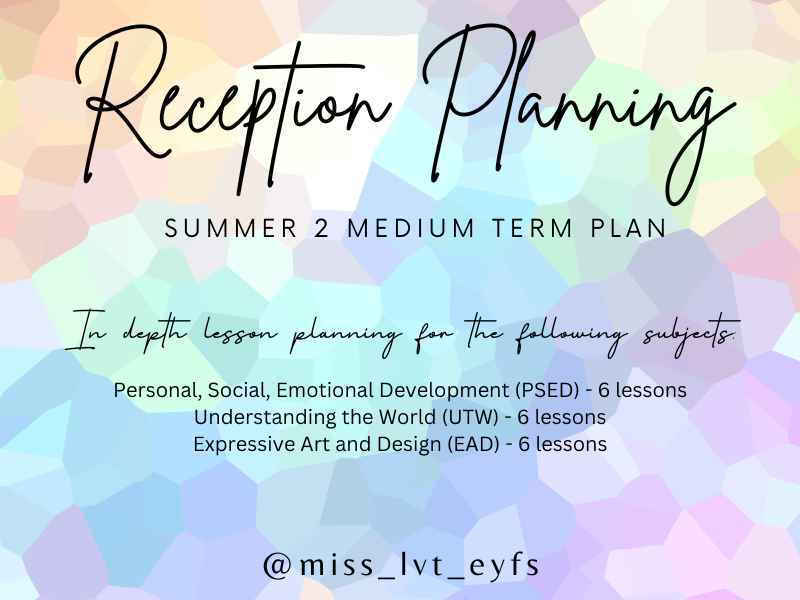 EYFS Reception Medium Term Plan, Summer 2