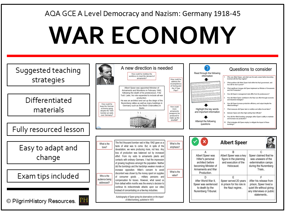 Albert Speer and the Nazi War Economy | AQA A Level History