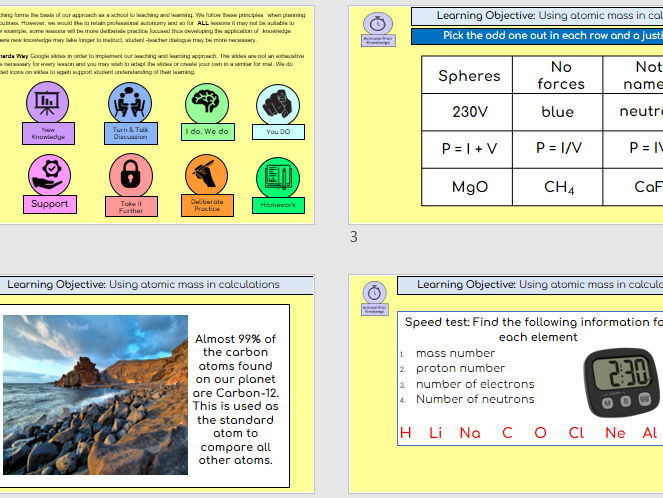 KS4 Triple Chemistry U3 Quantitative Chemistry – Complete PowerPoint lesson on RAM & RFM