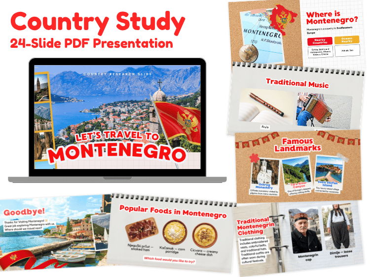 Montenegro Country Study | 24-Slide Geography & Culture Presentation