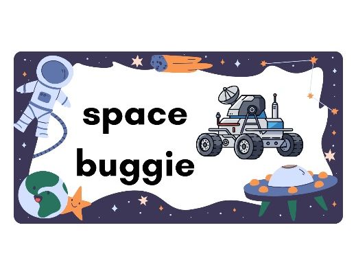 Space Word Labels for Writing & Role Play- 16 word cards 