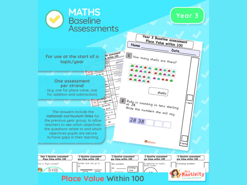 Year 3 | Place Value Within 100 Baseline Assessment