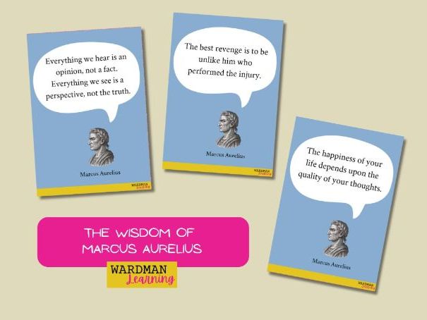Motivational quotes for children from historic figures Marcus Aurelius