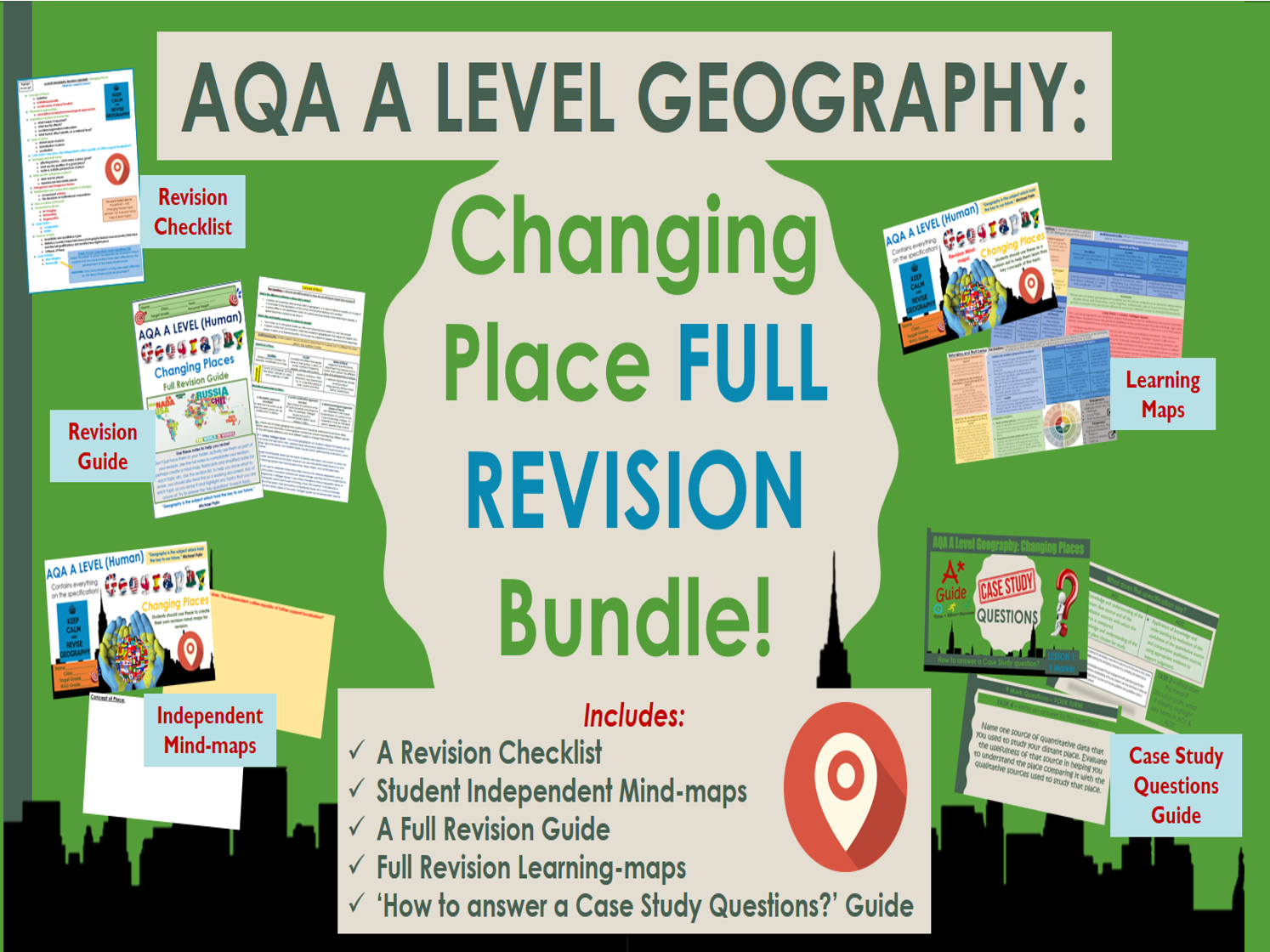 AQA A Level Geography: Changing Places Revision Bundle!