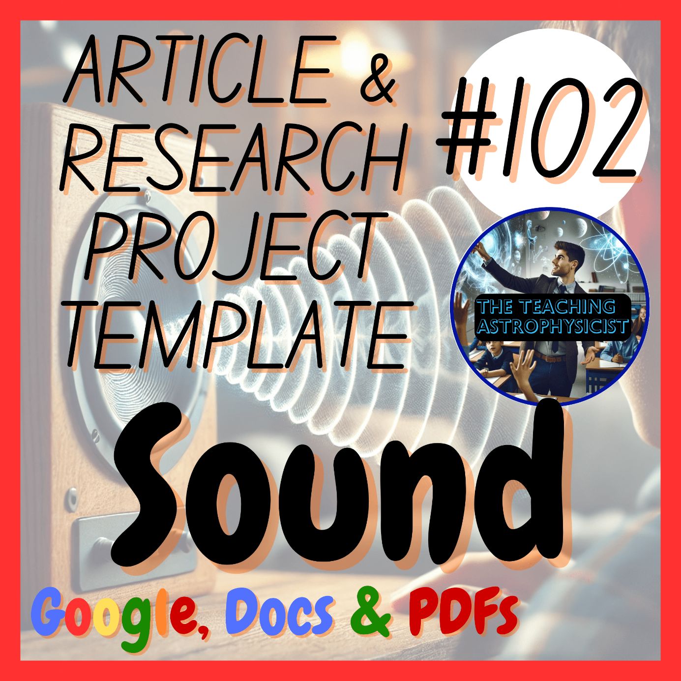 Sound | Article + Research Project Template | HS-PS4-1 | Digital + Printable