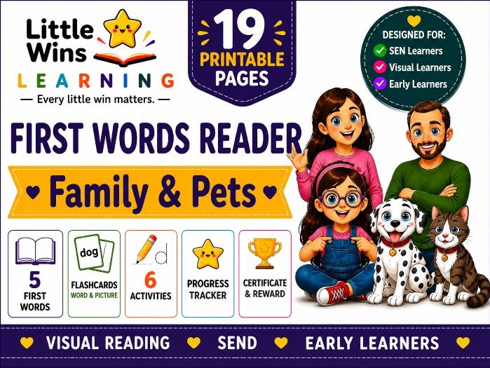First Words Reader: Family & Pets | SEND