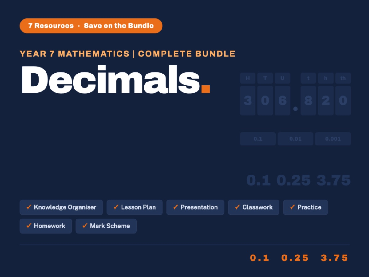 Year 7 Maths | Decimals | Complete Bundle