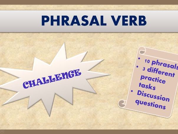 Phrasal verb challenge 3