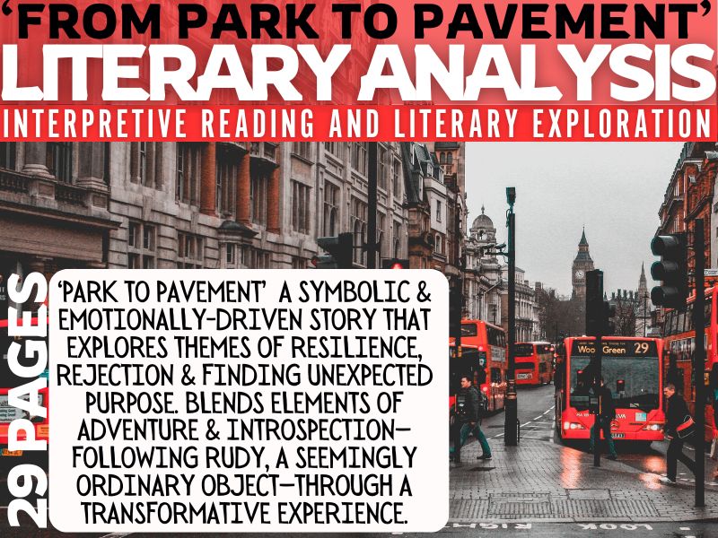 Short Story Literary Analysis 'Park to Pavement' narrative, symbolism, imagery