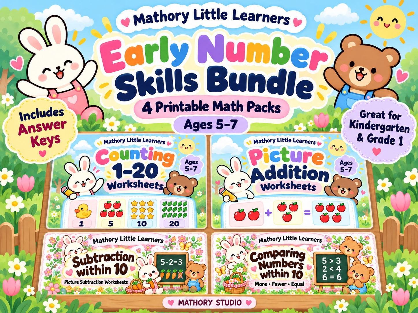 Mathory Little Learners | Early Number Skills Bundle | Ages 5–7