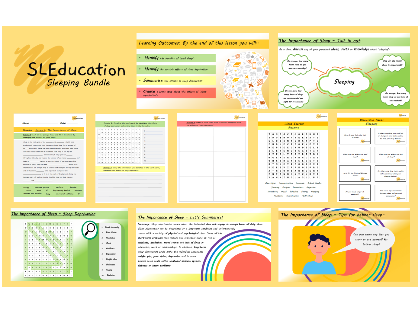 SLEducation: Sleeping Bundle