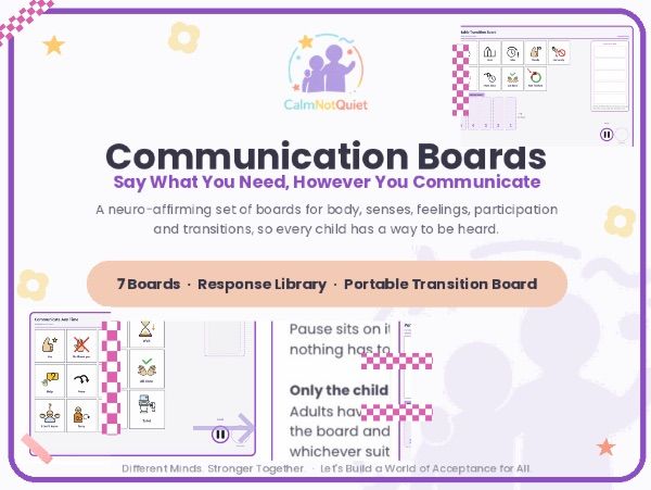 Child Led AAC Communication Boards. Autism & SEN