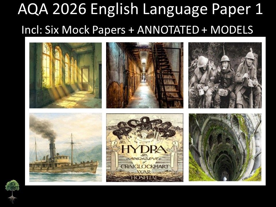 Six AQA 2026 English Language Paper 1 Mocks | Annotated, Models