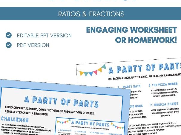 Ratios and Fractions | Worksheet Task | Ratio