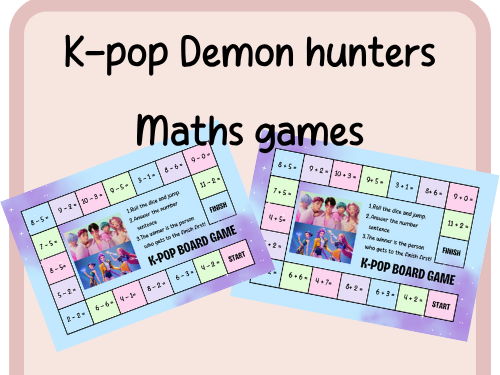 K-pop demon hunters -addition and subtraction- maths game