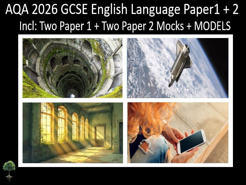 Four AQA 2026 GCSE English Language Paper 1 + 2 Mocks | Models