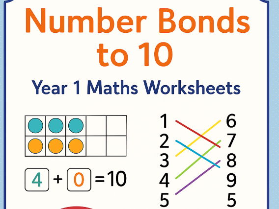 Number Bonds to 10 – Year 1 Worksheets
