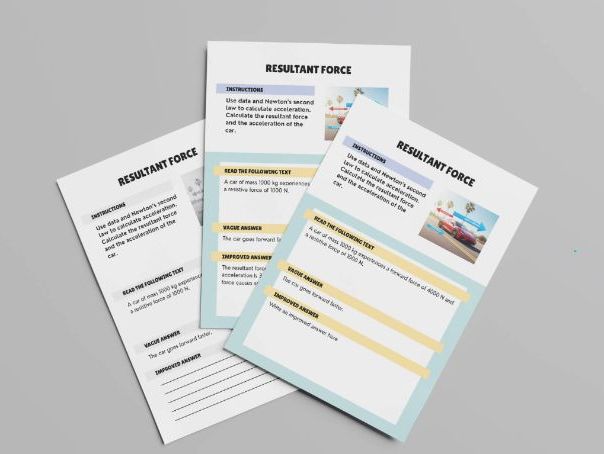 GCSE Physics Exam Technique: Vague vs. Precise Answer Worksheets