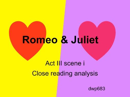 TES Shakespeare's Romeo & Juliet Act III scene i