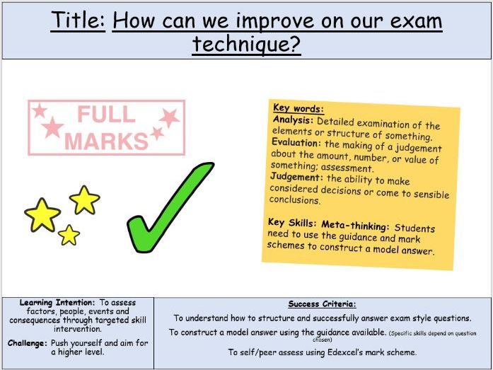 Edexcel IGCSE: Paper 1 Superpowers Skills