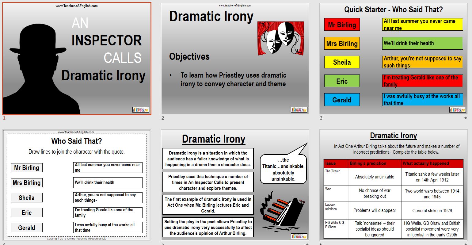 Dramatic irony literary definition image