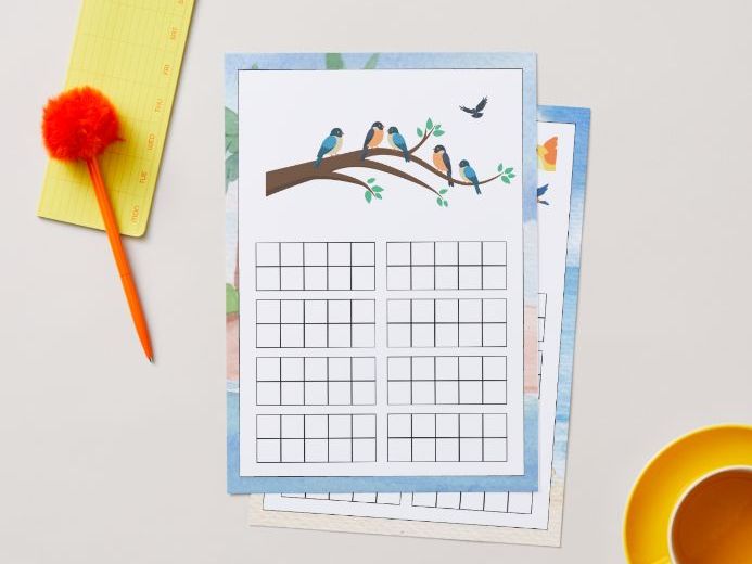 Bird Ten Frame - EYFS / KS1 Counting, Number Sense & Subitising