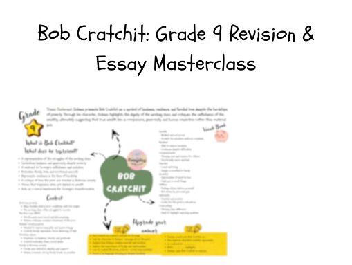 A Christmas Carol – Bob Cratchit Grade 9 Revision Sheet | Essay Plan, Context & Vocabulary
