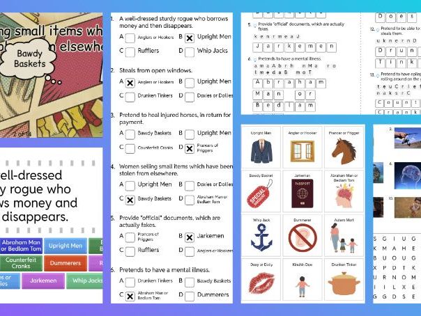 KS3/GCSE History Elizabeth I - Beggars in Elizabethan England