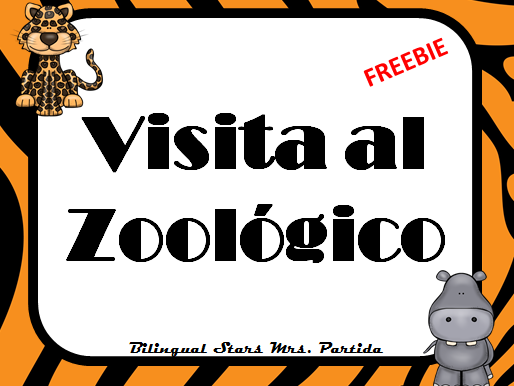 Zoo Visit Animals Opinion writing Spanish Mi visita al zoológico Freebie