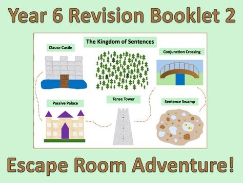 Year 6 SATs SPAG Revision Booklet 2 - Escape Room Adventure