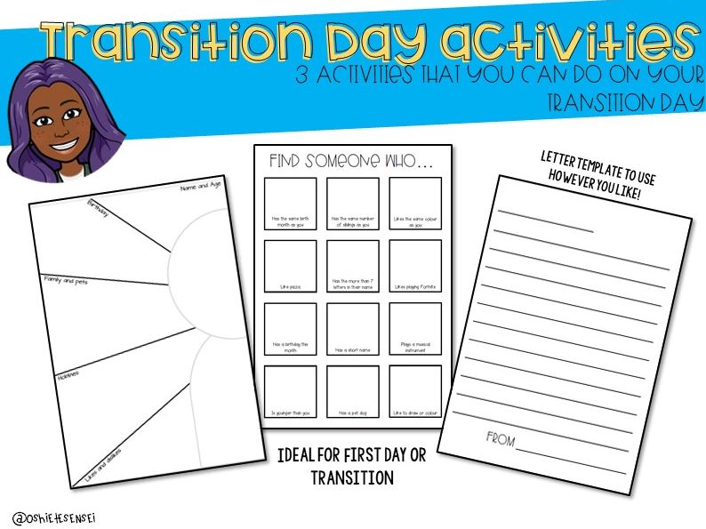 Transition Day Activities