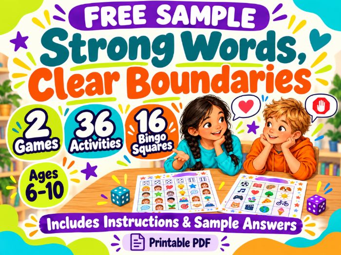 Personal Boundaries Activities for Kids – Free Printable
