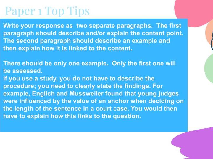IB Psychology 2027 spec Example answers Bundle
