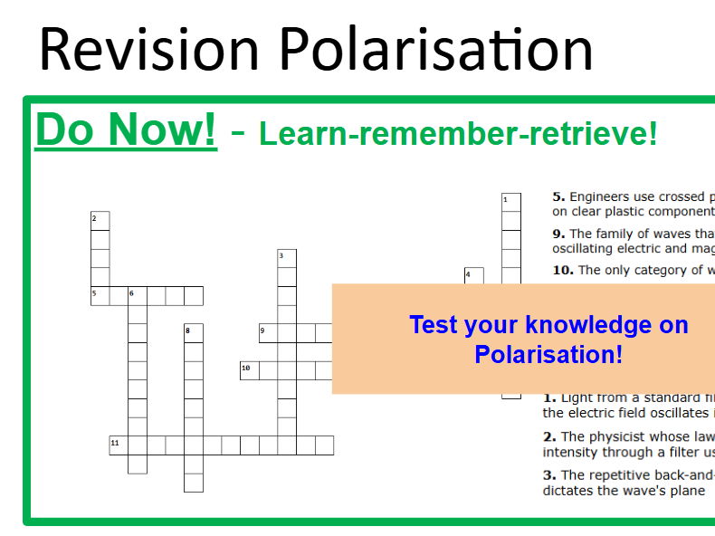 Polarisation Revision Waves (IAL)