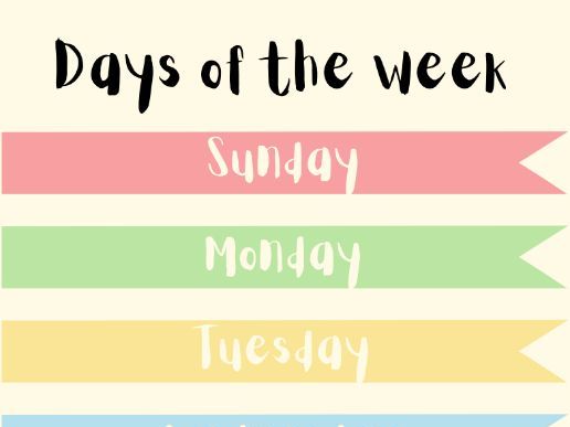 Days of the week