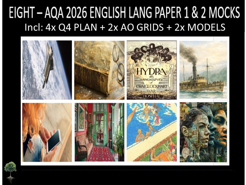 EIGHT - AQA PAPER 1 & 2 | 2026 FULL MOCKS | Q4 PLAN |AO GRIDS  |  MODELS