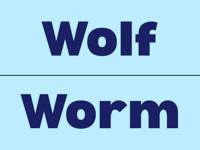 Simple Phonetics Letter W Alphabet Flashcards