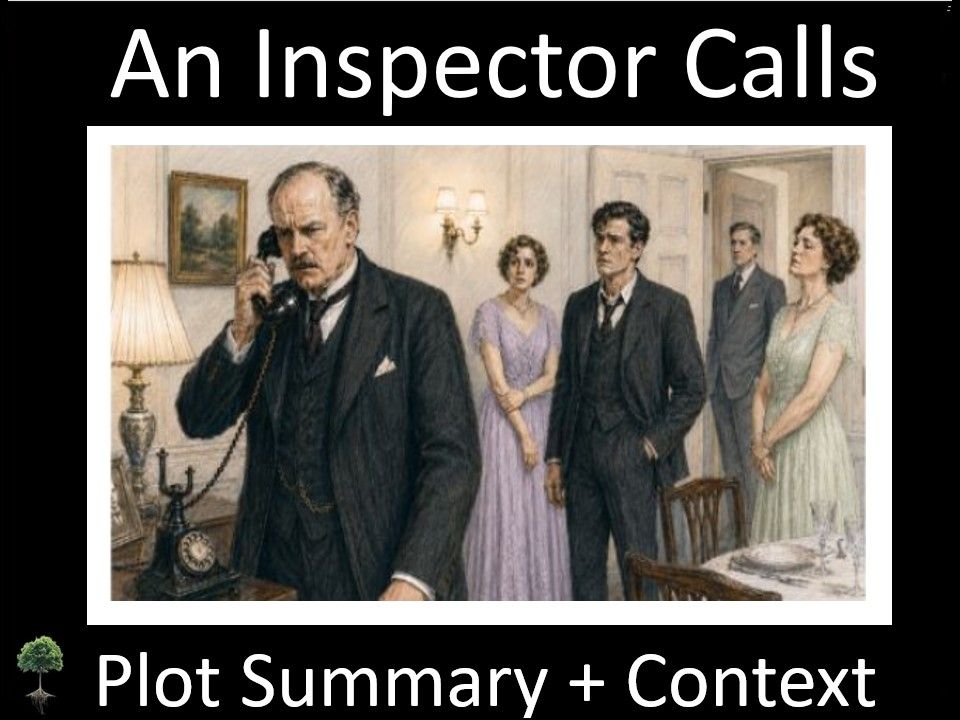 PRIESTLEY: An Inspector Calls - Plot Summary + Context | GCSE