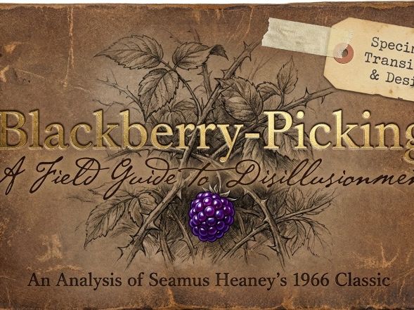 Blackberry-Picking by Seamus Heaney | Senior English Analysis Deck