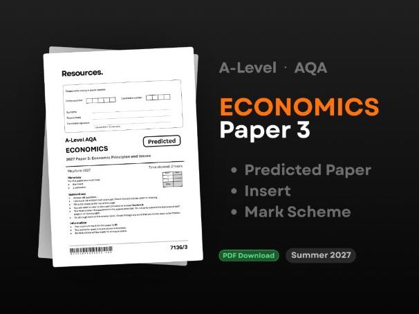 Predicted Paper 3 2027 A-Level Economics AQA