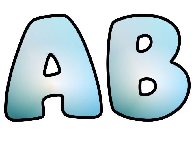 White Blue Sky Bright Alphabet Lettering Set | Classroom Display | Upper & Lowercase, 0-9