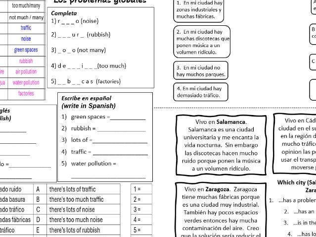 SPANISH COVER:  MEDIOAMBIENTE PROBLEMAS Y SOLUCIONES