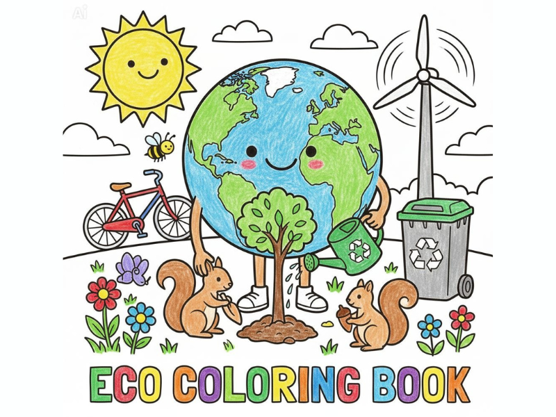 Eco Coloring Book for Kids – 20 Fun Environmental Printable Pages