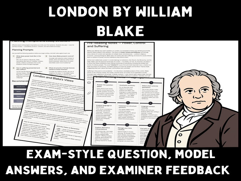 London (William Blake) Grade 9 Model Essay & Analysis Pack | AQA Power & Conflict