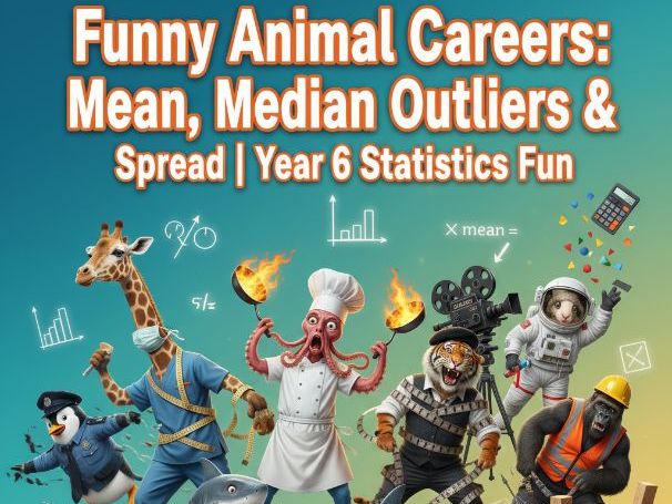 Funny Animal Careers: Mean, Median, Outliers & Spread | Year 6 Statistics Fun