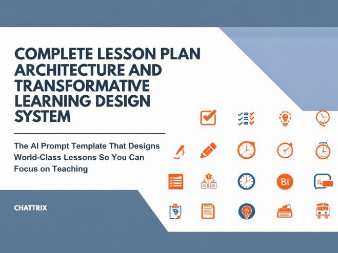 Complete Lesson Plan Architecture and Transformative Learning Design System