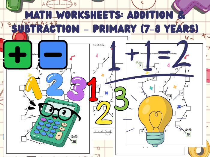 Math Worksheets : Addition & Subtraction