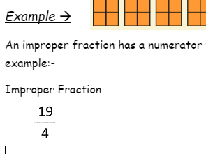 Improper Fractions Worksheet