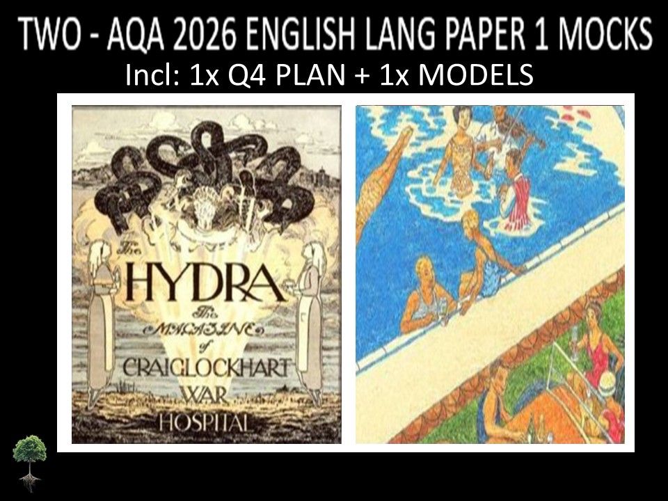 TWO - AQA PAPER 1 | 2026 FULL MOCKS | Q4 PLAN | MODELS